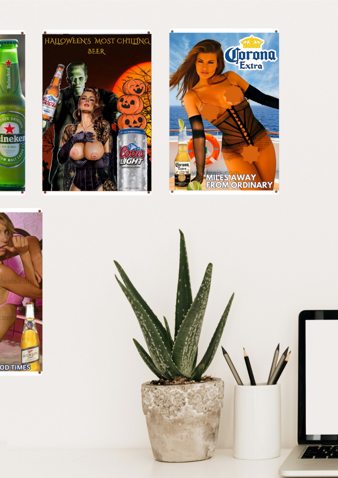 Tequila Patron Metal Sign – Carmen Elektra Metal Poster Bar Wall Decor Read Des