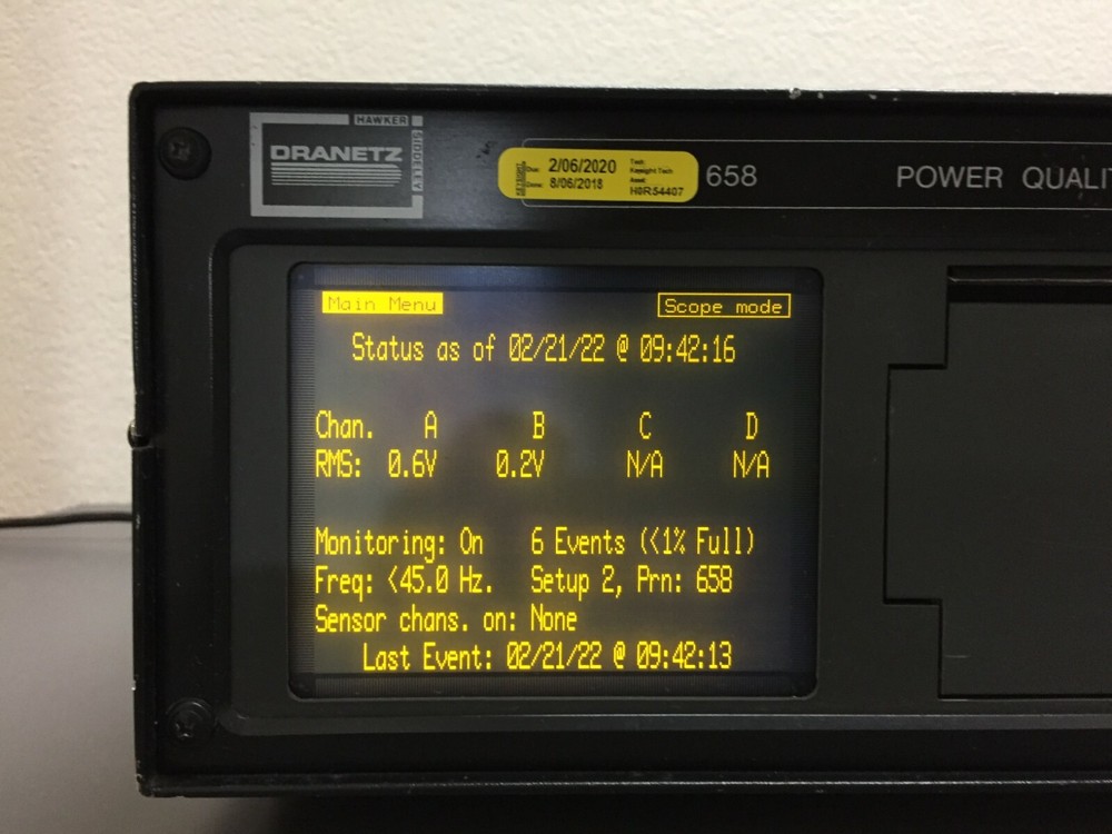Dranetz 658-400 Power Quality Analyzer
