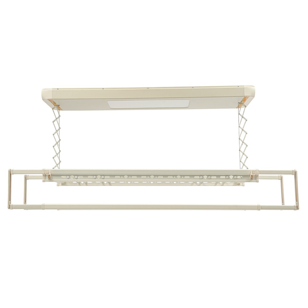 Electric Retractable Airing Rack, 8 Rods, Adjustable Height & Remote Control