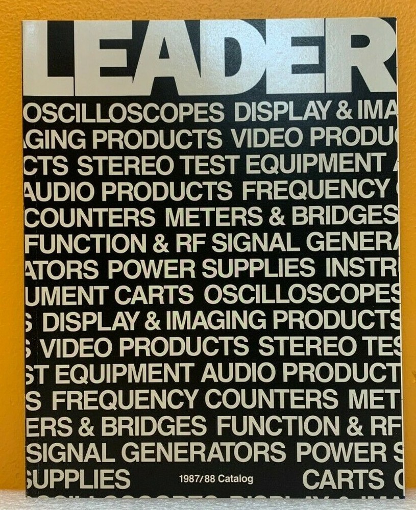 Leader Instruments Corporation 1987/88 Catalog.