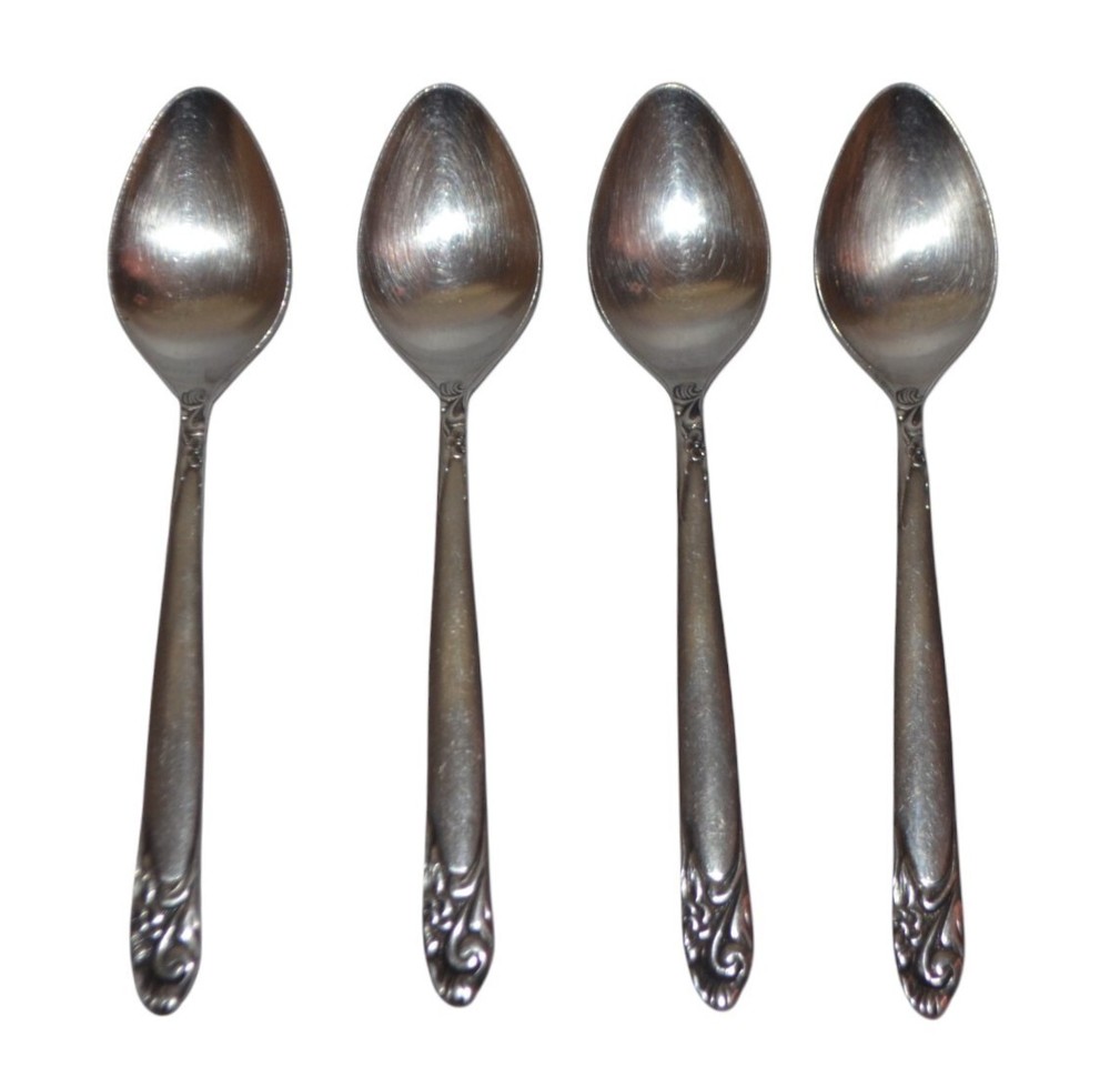 National Stainless Flatware Spoons Graceful Silverware 4 Pieces