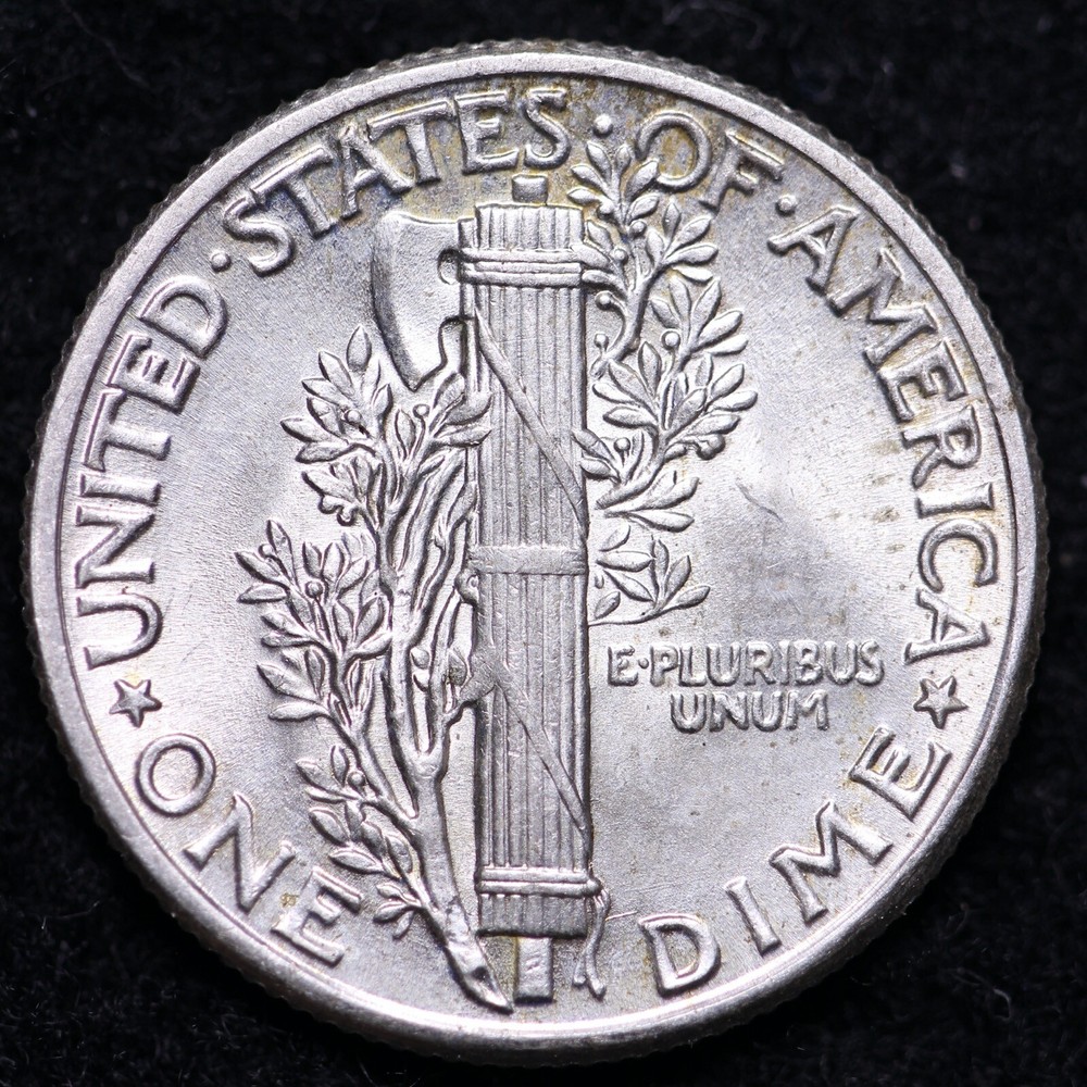 1943 Mercury Dime GEM BU FREE SHIPPING E366 WN