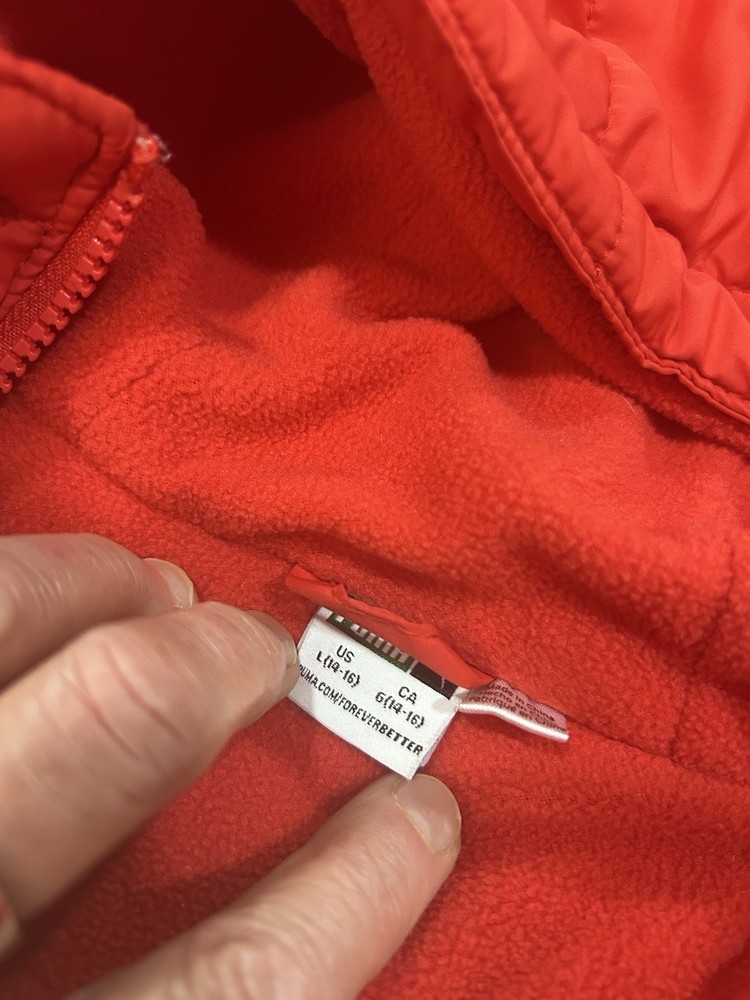 Kid Puma Winter Jacket Red Size 14-16