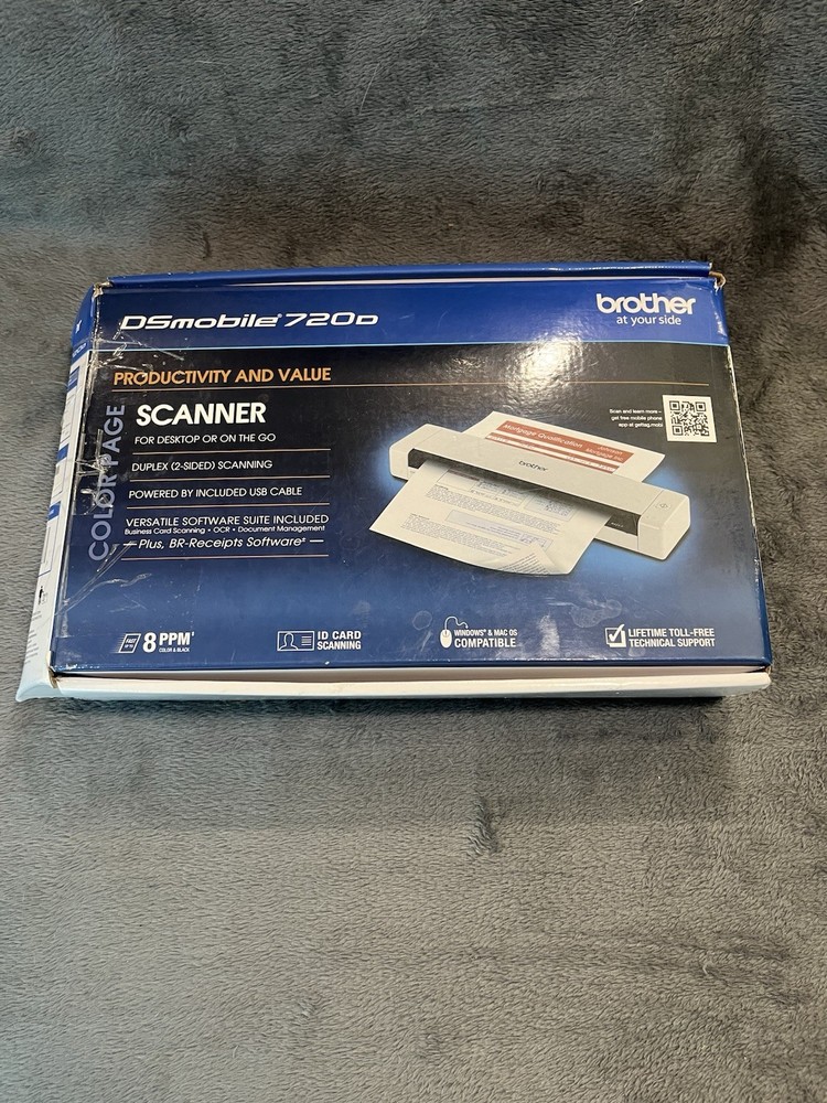 Brother DS-720D Duplex Mobile Scanner Portable USB Document Scanner