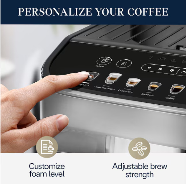 DeLonghi Magnifica Super automatic Stainless steel Programmable Espresso Machine