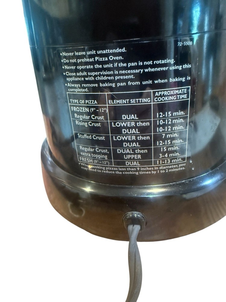 Pizzazz Plus Rotating Countertop Pizza Oven - Fast, Energy-Efficient Baking