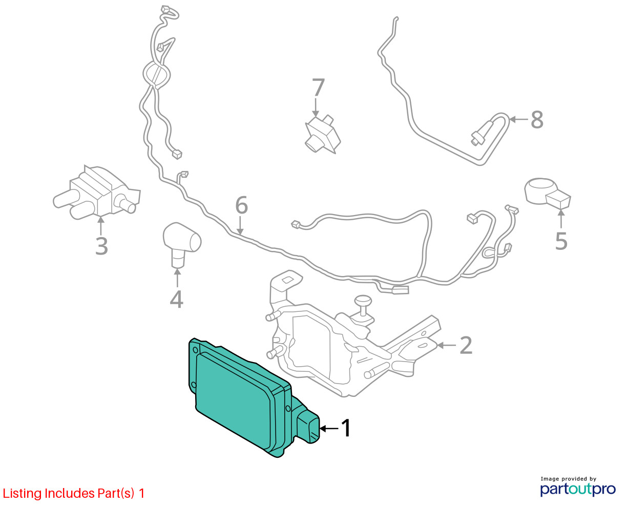 Camera/Projector Radar Unit Front Fits 20-23 EXPLORER 10307044