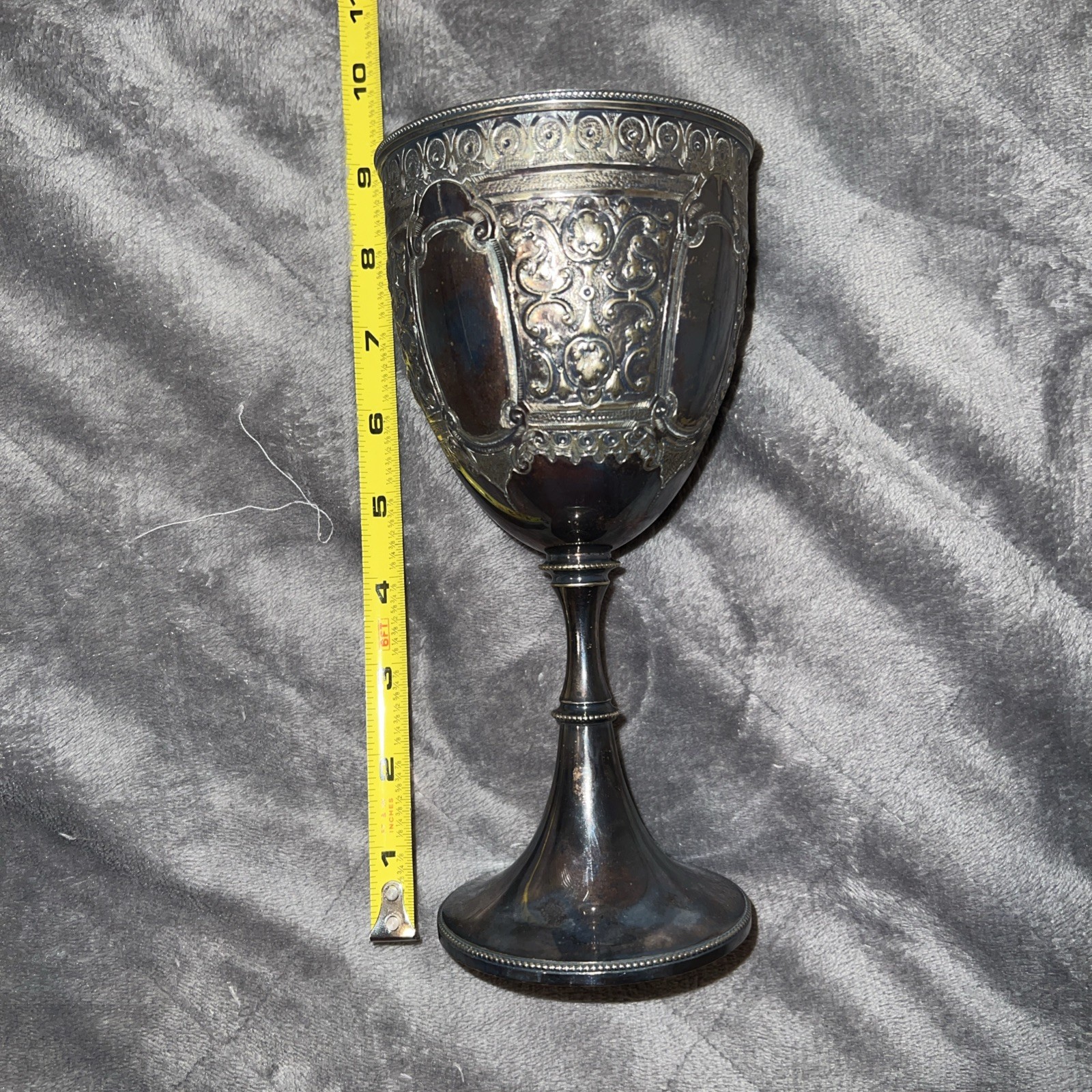 Antique Silver Plated(?) Church Goblet/Chalice Engraved xxster & Son 2693