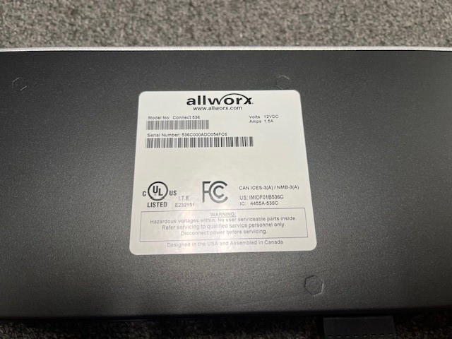 Allworx 536 Controller Phone System