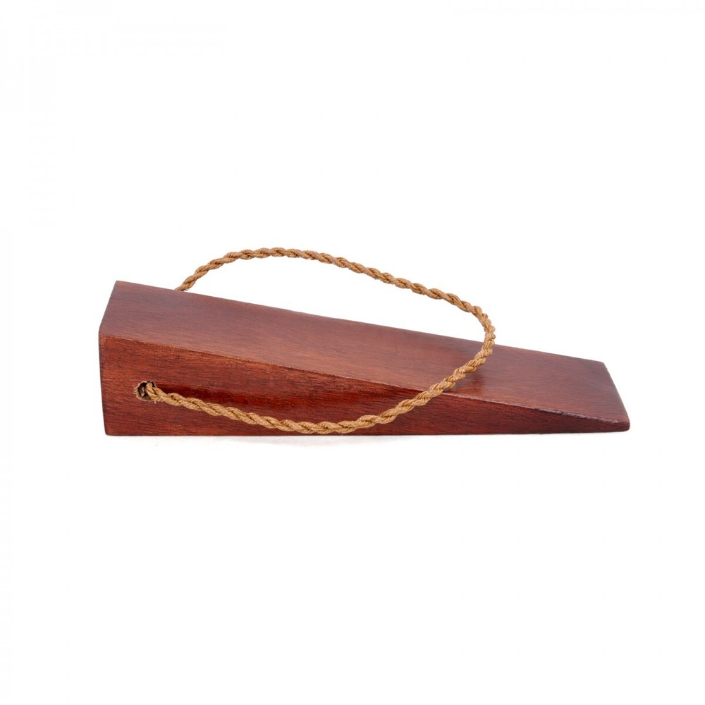 Cherry Door Wedge Solid Mango Wood Leather Hanging Loop Renovators Supply