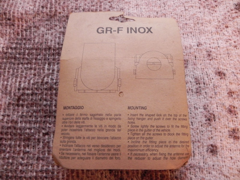 Alan GR-F Inox Antenna Mount, Cod. T 751