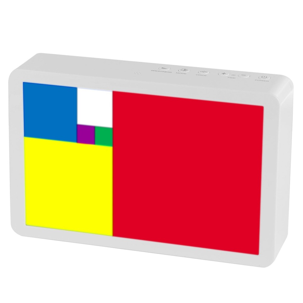 Fibonacci Clock Homeschool Mathematical Timepiece: Table Clock with Dynamic C...