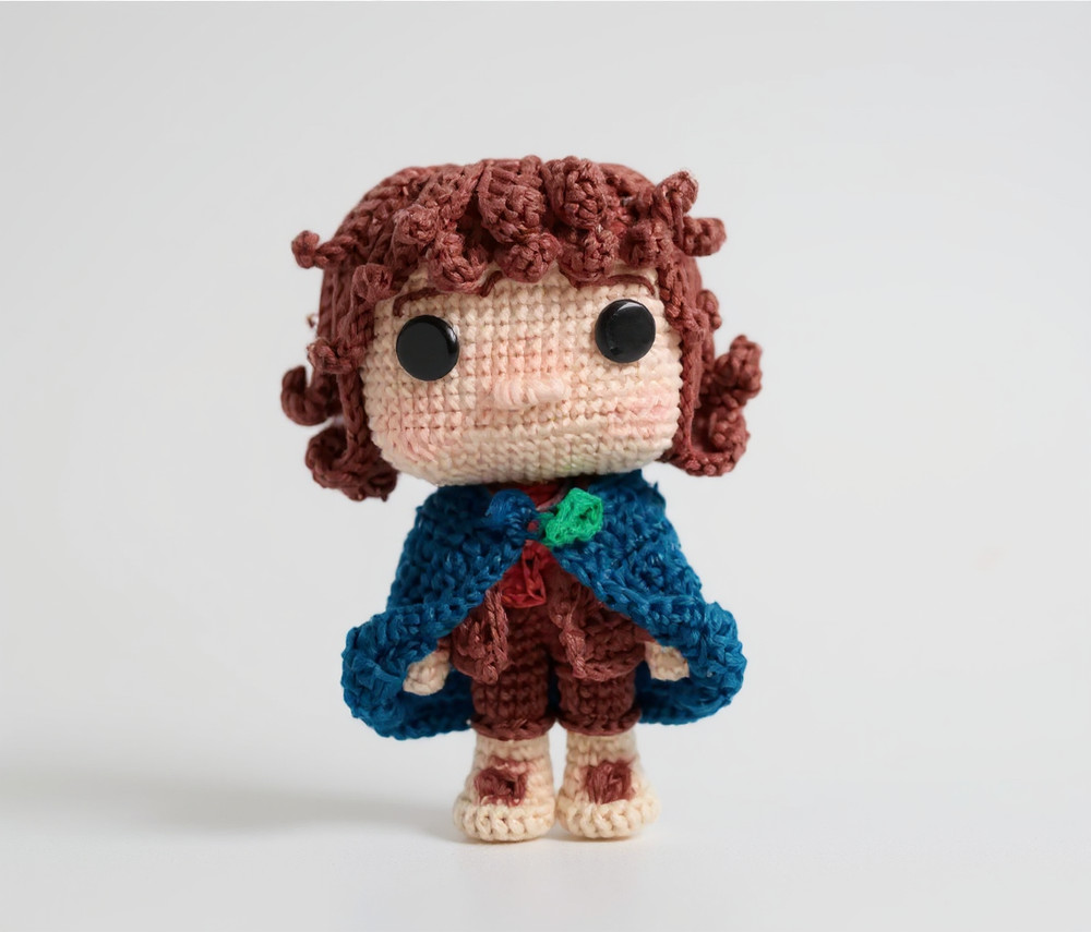 Fantasy Fellowship Crochet Pattern Amigurumi Wizard Elf Dwarf Doll Set