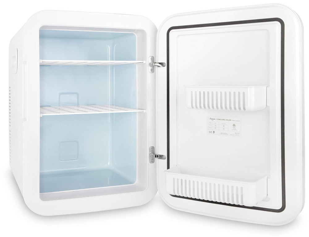 Cooluli 20 Liter Mini Fridge with Temperature Control Black