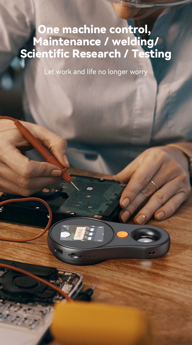 500X Digital Microscope 1080P 2.0inch Video Coin Microscop with Magnifying Glass