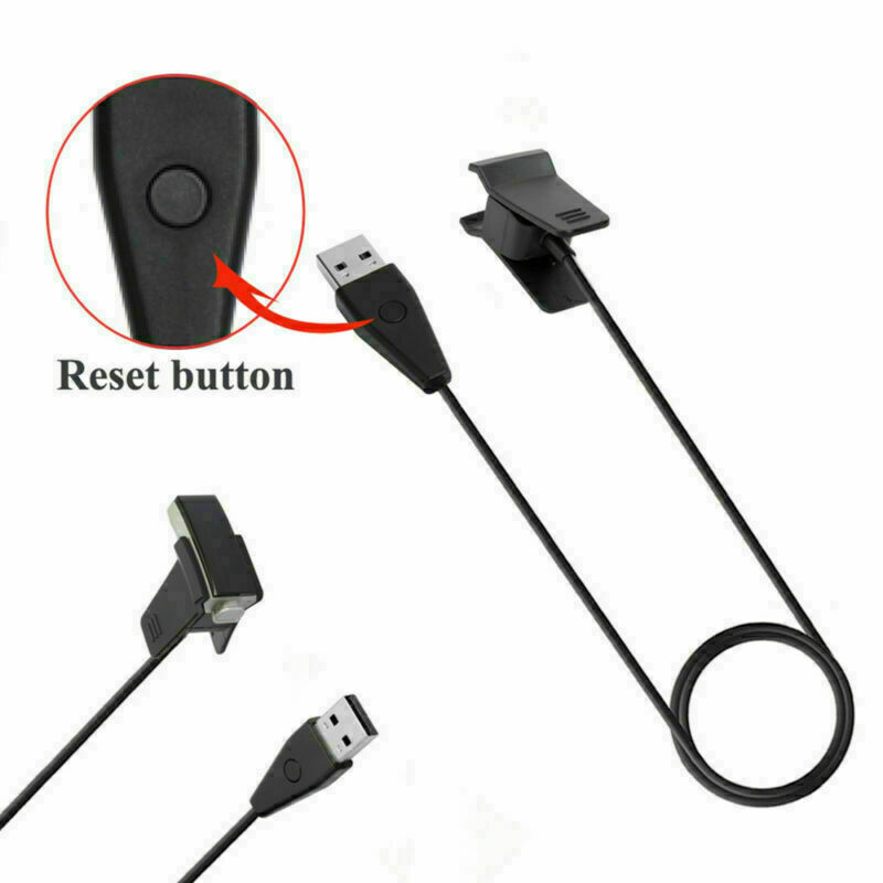 For Fitbit Alta Smart Watch USB Charger Charging Cable+Reset Button Replace 3US