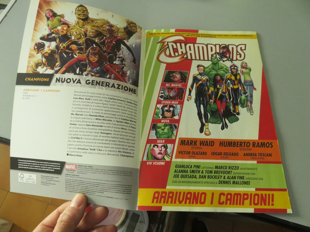CHAMPIONS MARVEL PANINI COMICS N°1 - A New Generation - Jun 8, 2017
