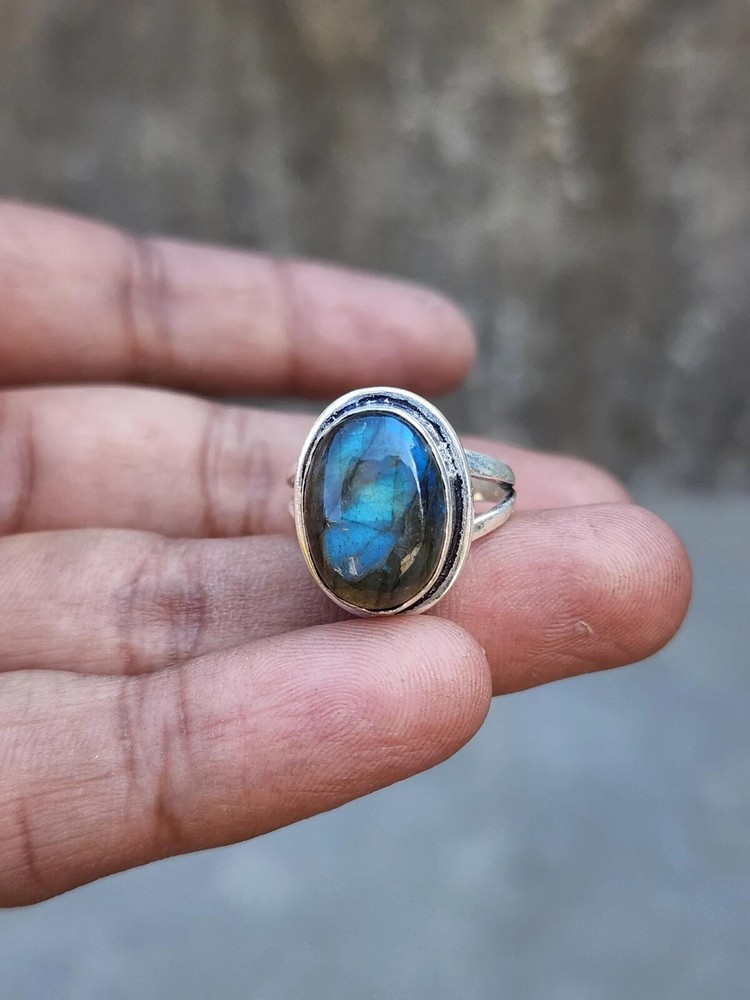 Labradorite Ring, 925 Silver Ring, Statement Ring, Boho Ring, Statement ring