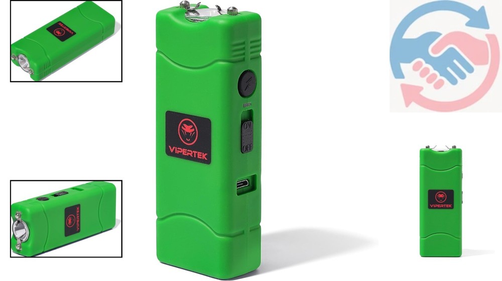 VTS-881 Micro Stun Gun: Compact Self Defense with LED Flashlight &