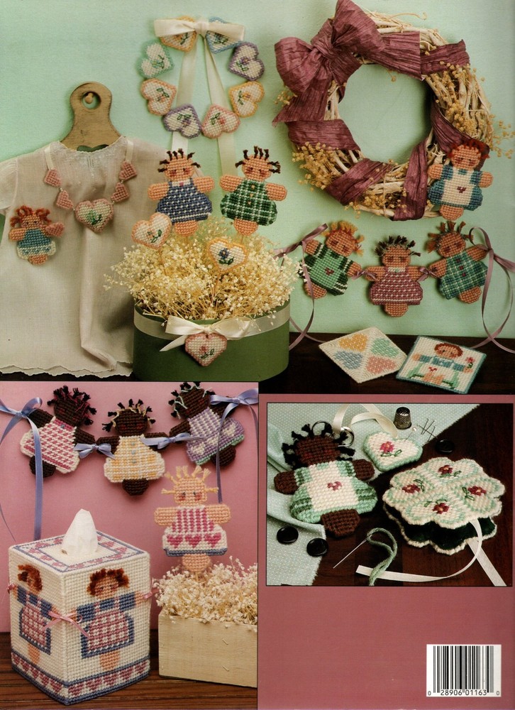 Leisure Arts 1163 SUGAR BABIES Plastic Canvas Pattern Leaflet