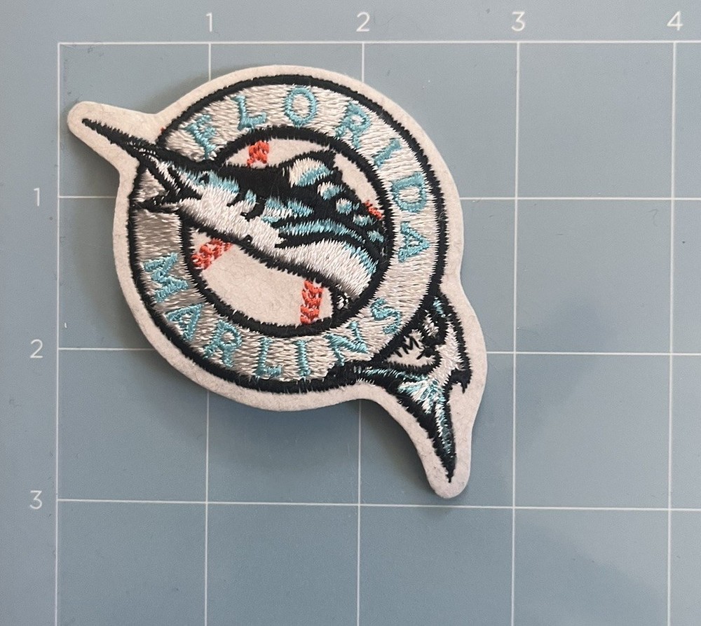 RARE FLORIDA MARLINS MLB BASEBALL VINTAGE PATCH - MIAMI MARLINS