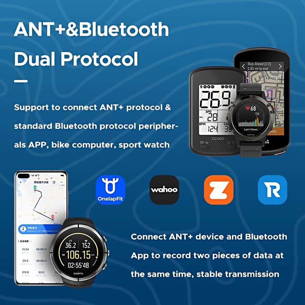 Portable Robust High-Performance Cadence Sensor for Bluetooth And Ant+ Dual-Mode