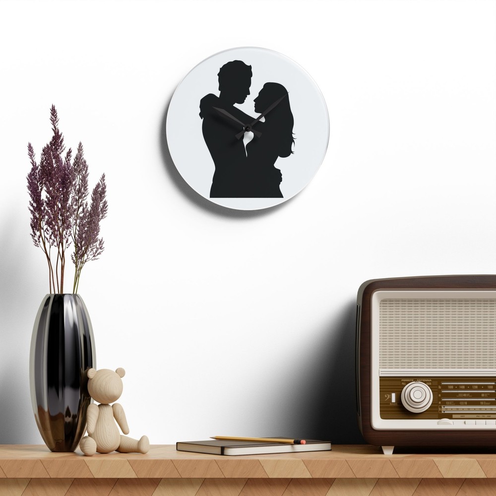 Custom Acrylic Wall Clock, Rustic Home Decor, Gift for Nature