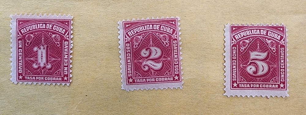 1914 (West Indes) Complete Postage Due Set #j 5-7