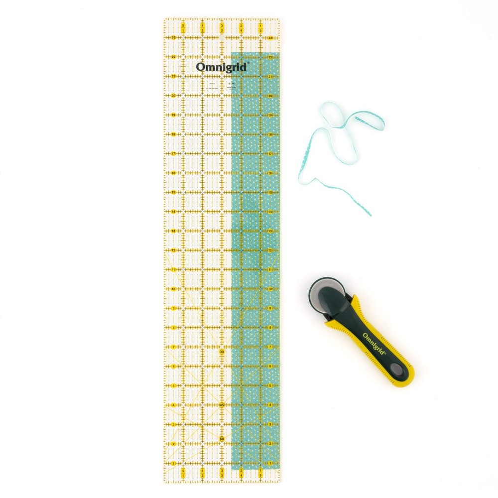 Omnigrid 6" x 24" Rectangle Quilting and Sewing Ruler