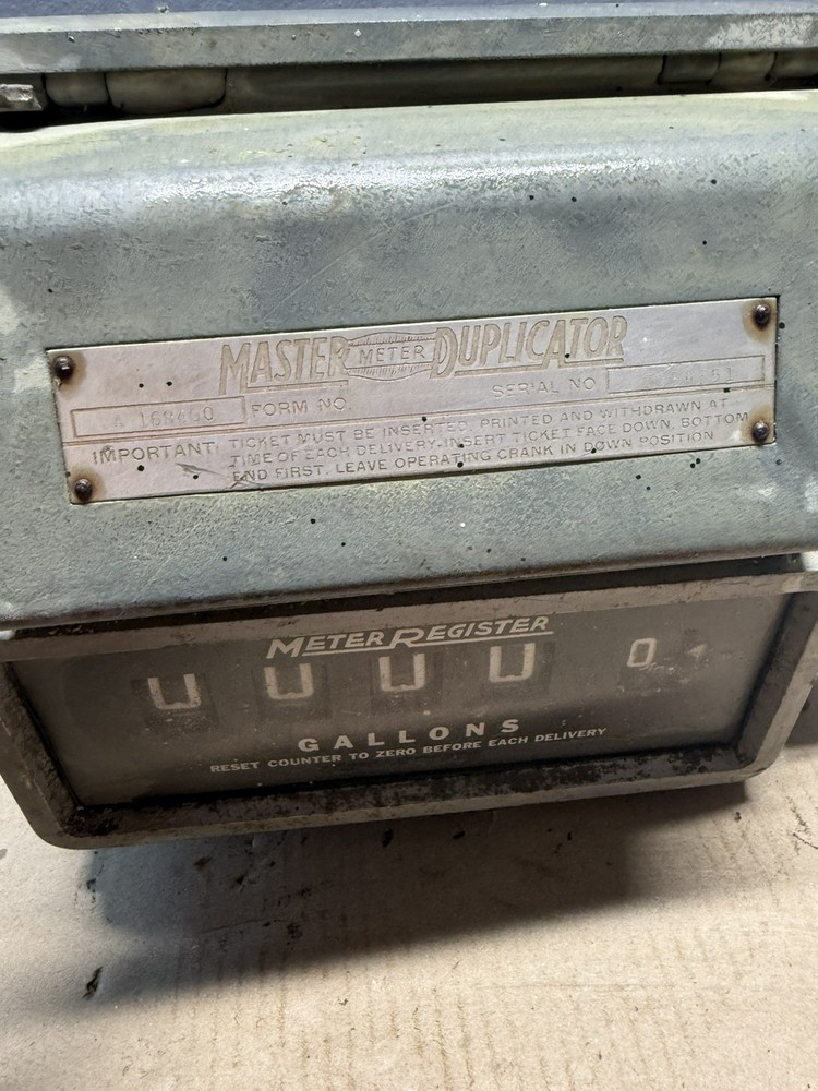 vintage meter register