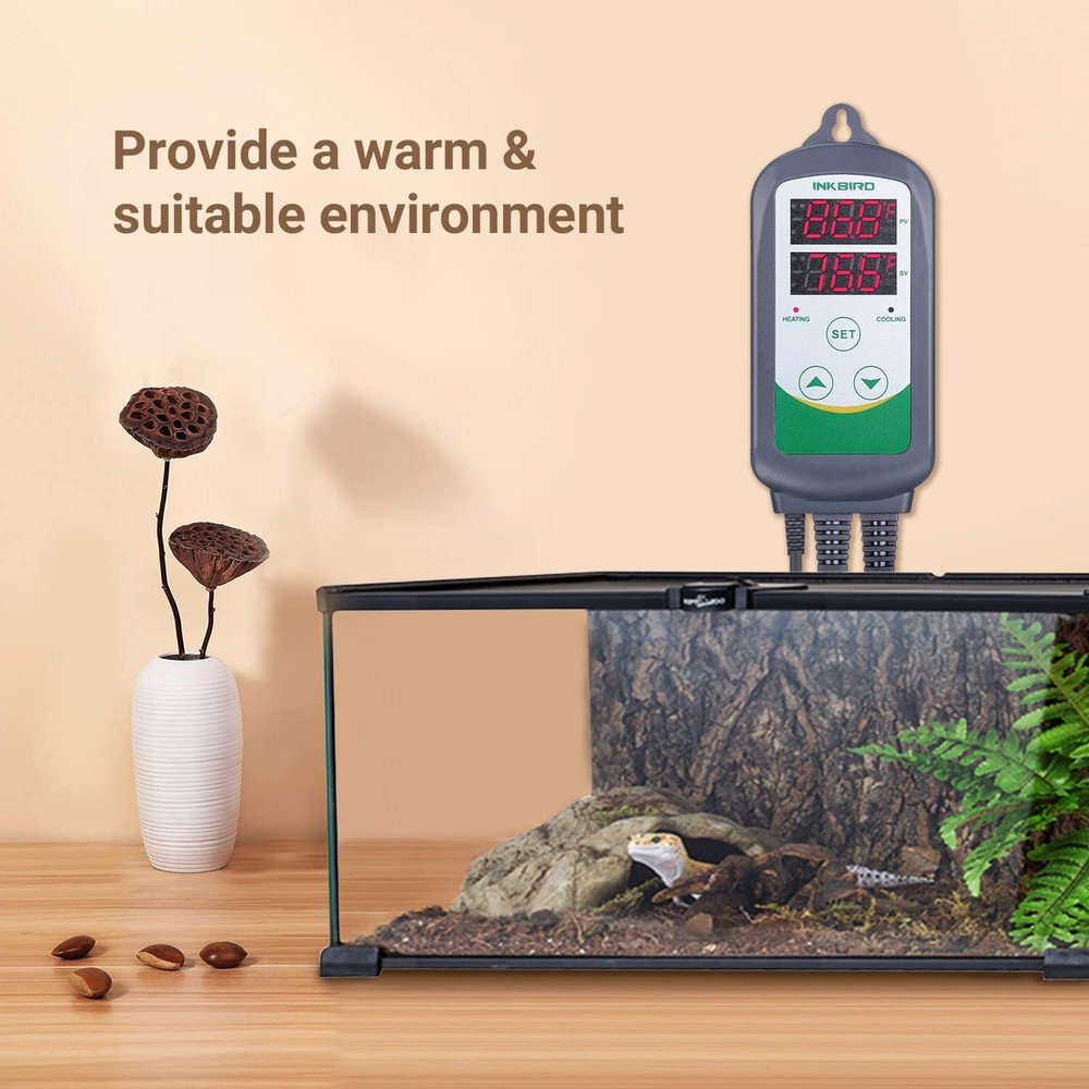 Heating Thermostat Temperature Controller ITC-308+Humidity Controller IHC-200 US