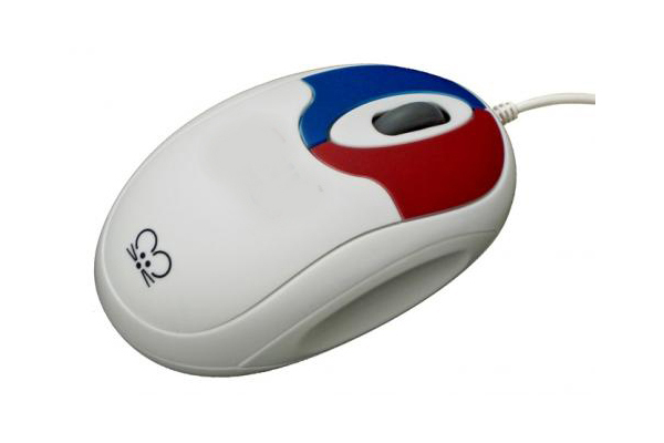 Tiny Mouse Optical - White Small Computer Mouse For Children & Kids Win & Mac