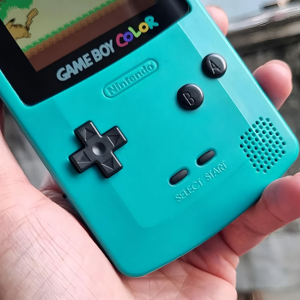 Nintendo Game Boy Color Console GBC Handheld Cleaned Tested New CaseRenewed Teal