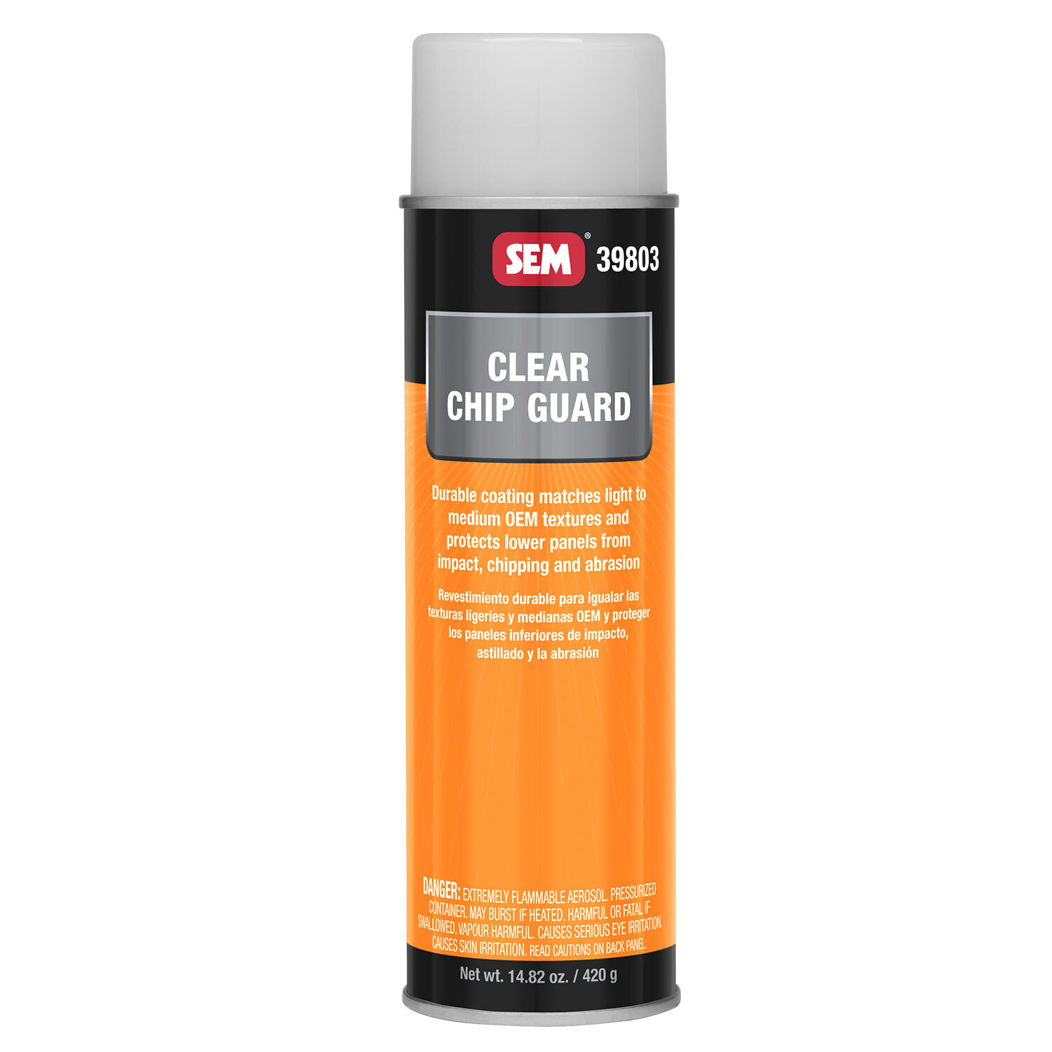SEM Paint Rocker Panel Coating Flat Clear Chip Guard Aerosol 12 oz. Ea 39803
