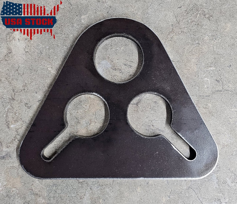 3/8" LOAD LEVELING EYE - D-RING - SHACKLE MOUNT - TRAILER TIE DOWN - PULL EYE