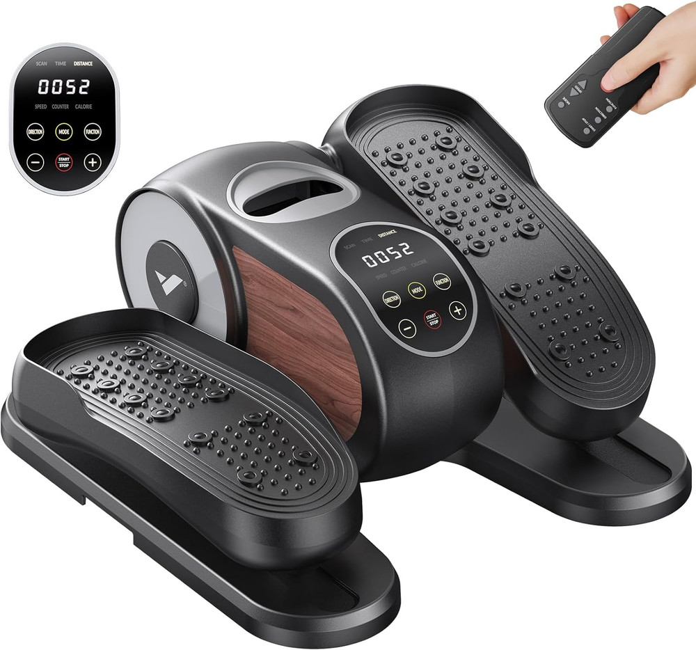 Under Desk Elliptical Machine, Leg Exerciser While Sitting for Seniors