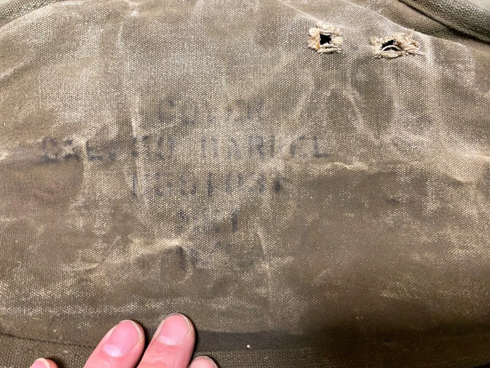 ORIGINAL WWII US ARMY BROWNING .50 CAL BARREL CARRY CASE COVER