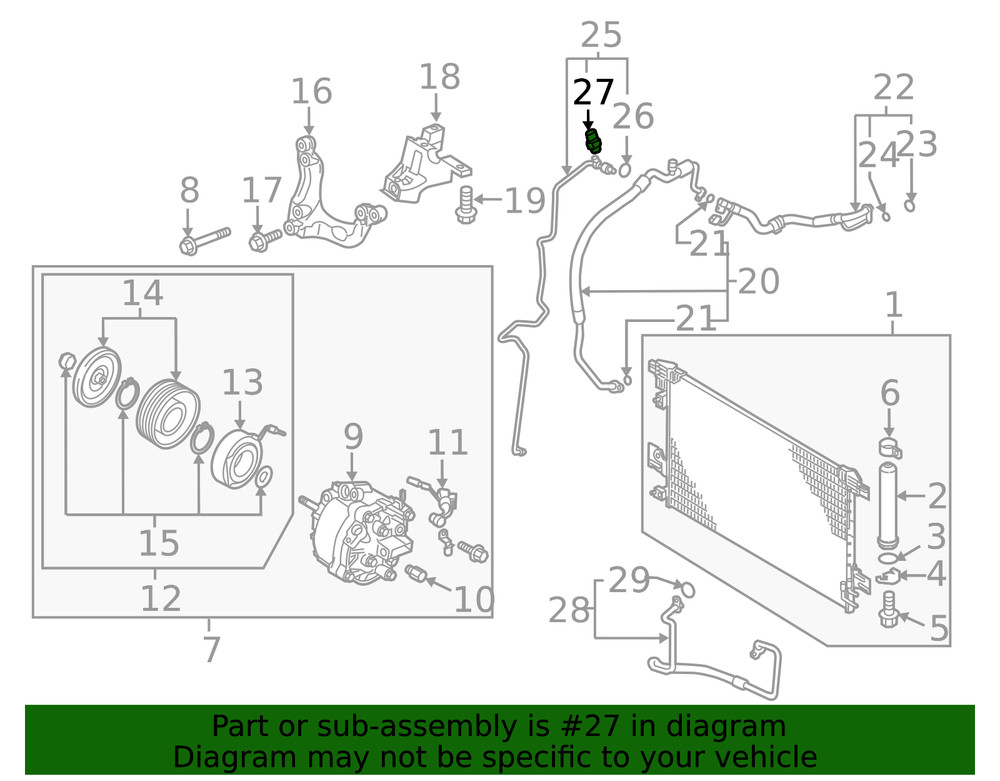 Genuine Mitsubishi Pressure Sensor 7815B751