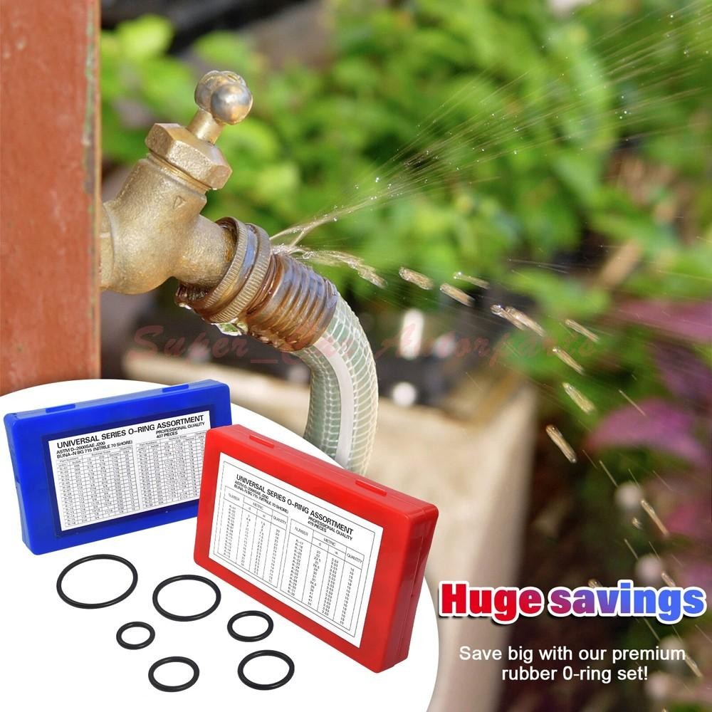 SAE Metric Rubber O-Ring Washer Assortment Kit Automotive Storage Case ORing Set