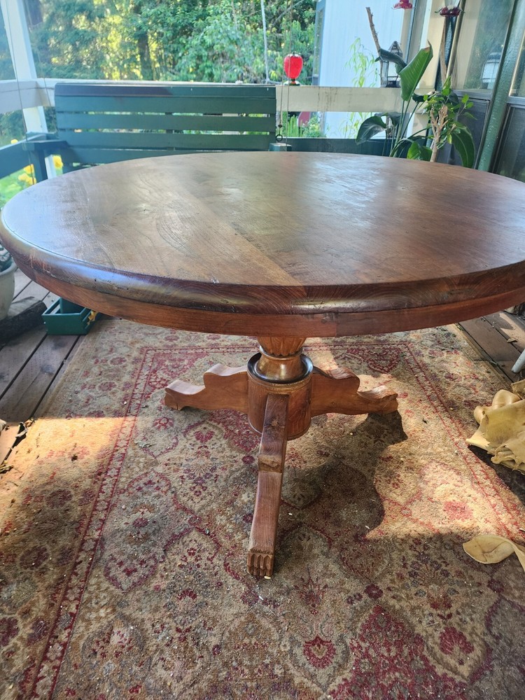 vintage handmade dining table
