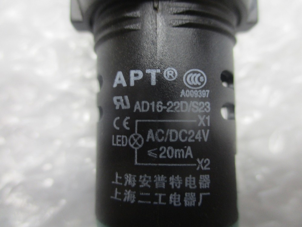 APT AD16-22D/S23 PANEL INDICATOR LIGHT GREEN NSNP