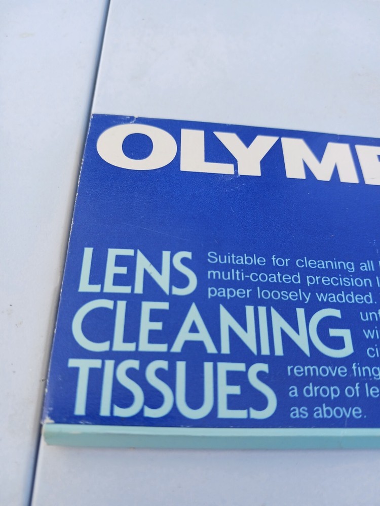 Olympus Lens Cleaning Tissues Open Box