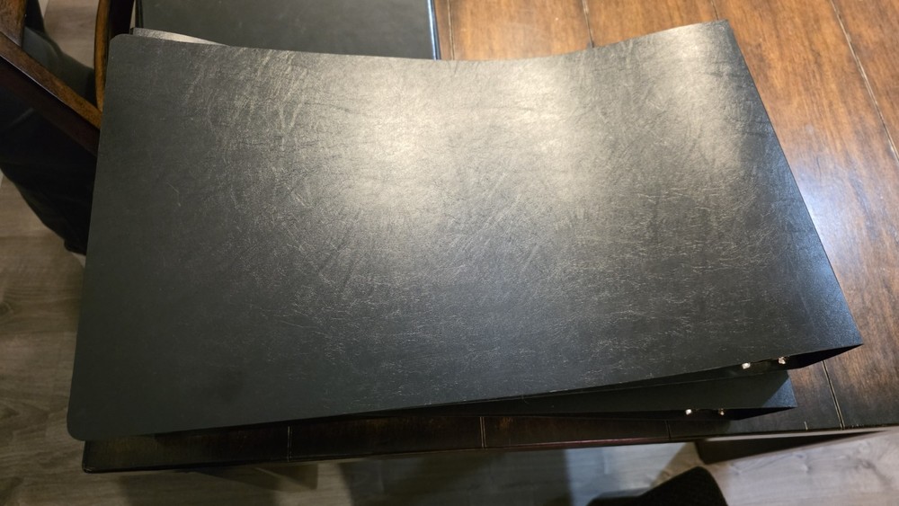 11x17 Binder PolyPanel Featuring 2" Angle-D Ring Black RUBY Paulina Model517610