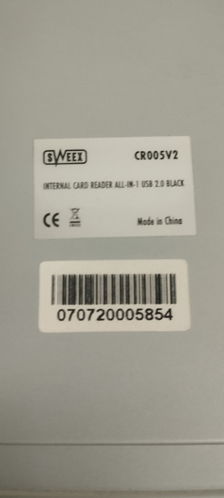 SWEEX - CR005V2 - INTERNAL CARD READER ALL-IN-1 USB 2.0