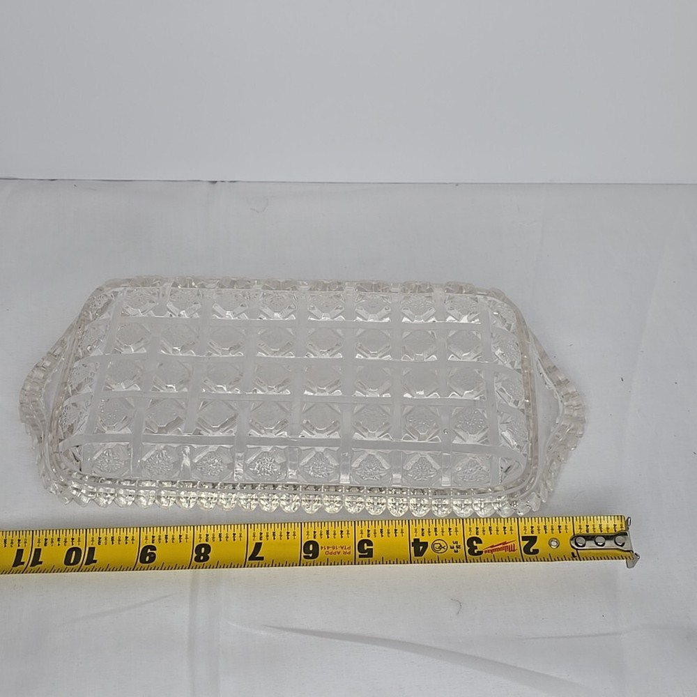 Rectangular Clear Glass Pickle Dish 11" X 5.5"