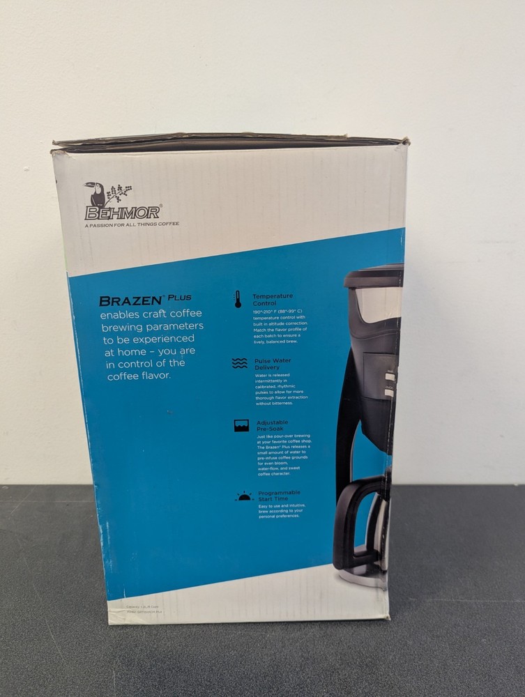 Behmor Brazen Plus 8 Cup Customizable Brew System Coffee Maker - Works - Details