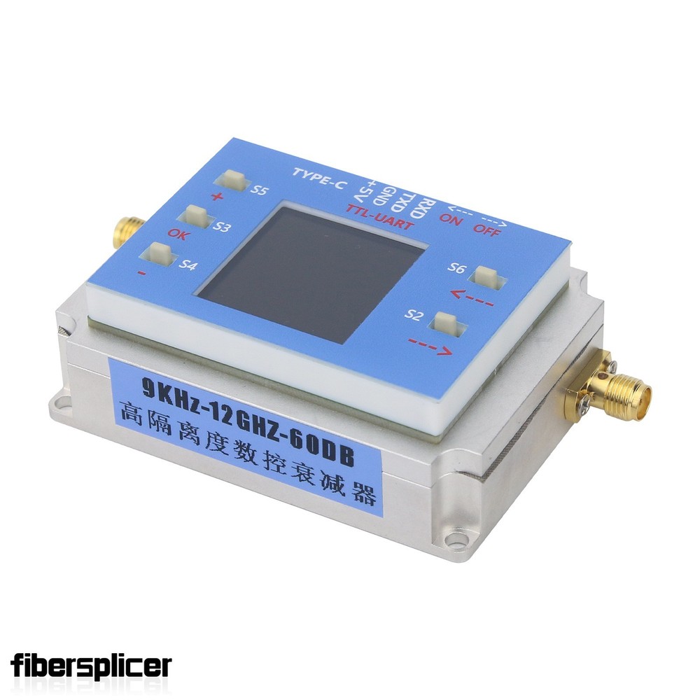 Digital Programmable Controlled Attenuator Module 60dB TFT Display SMA Connector
