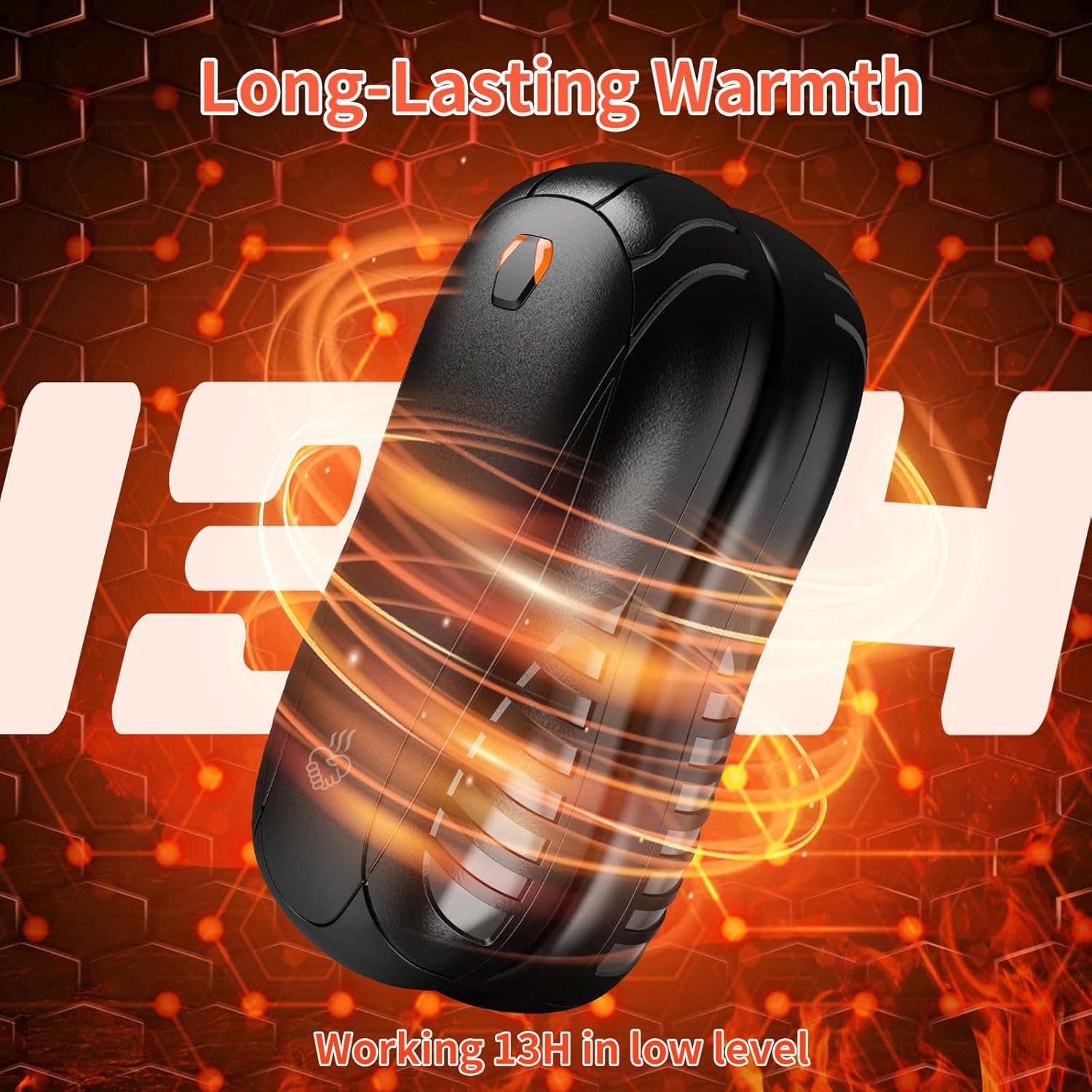 HOT! Hand Warmers 2Pack ,5200mAh Rechargeable Hand Warmer, 13Hrs Long