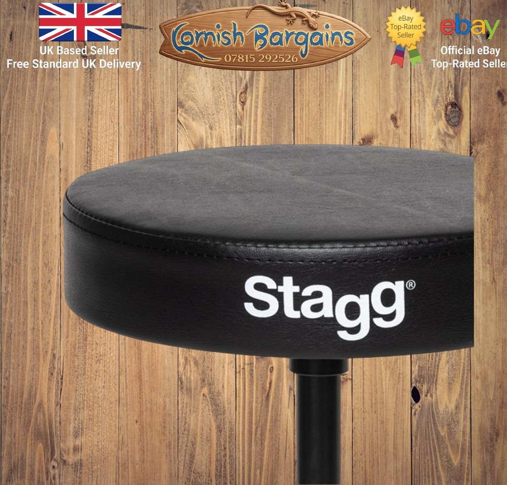 Stagg DT-32BK Black Double Braced Drum Throne Seat