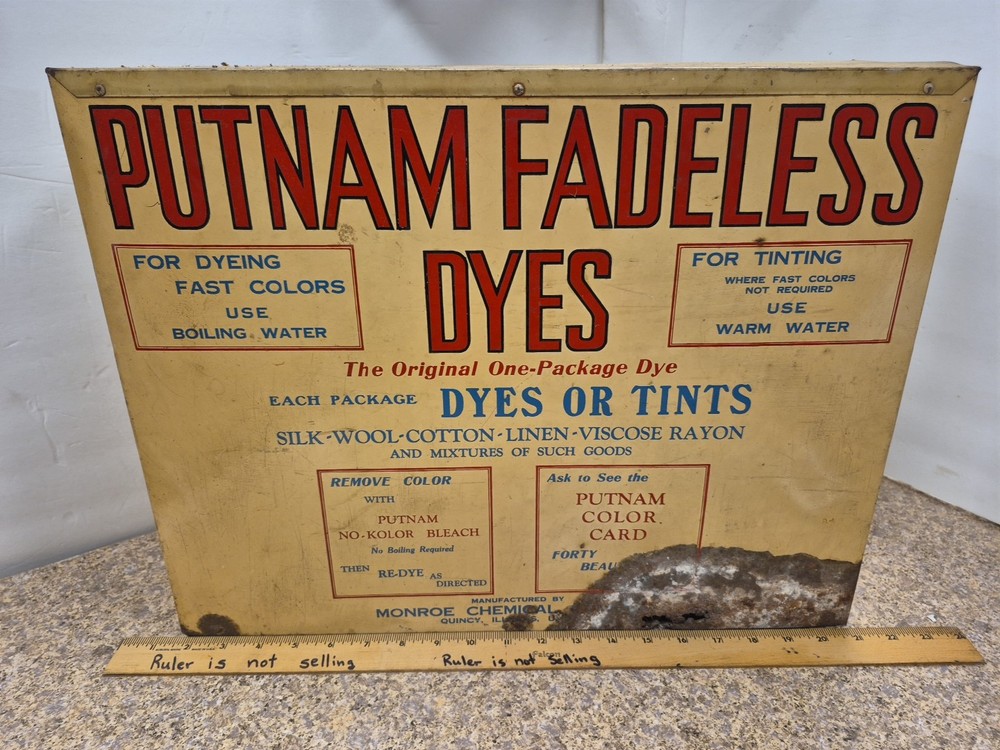 Putnam Fadeless Dyes Display Rack